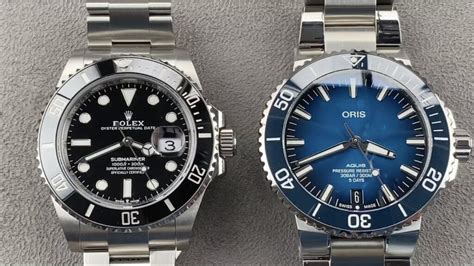 oris aquis 39.5 vs rolex submariner|oris aquis.